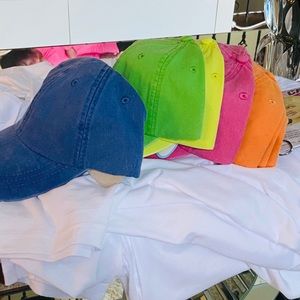 Women colorful hats